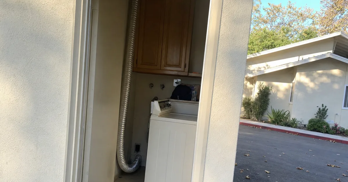 Studio City, CA: a residential dryer vent run